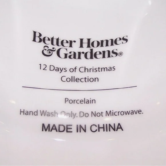 Better Homes & Gardens 12 days of Christmas cake plate stand holidays dessert - Picture 5 of 7